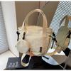 Bolso de Lona Transfronterizo para Mujer Verano 2025 Nueva Moda Versátil Nicho Bolso Cruzado Versión Coreana Popular Bolso Balde Portátil