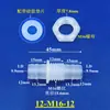 Conector pasapanel Conector de panel Tubería de drenaje de agua para mamparo de tanque de agua Boquilla de agua Conector de púas para manguera de plástico