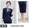 Nuevos uniformes de servicio para recepción de hotel de otoño e invierno, ropa de trabajo para consulta de salón de belleza, trajes profesionales de alta gama para mujer