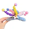 Pinza de Pelo de Peluche Colorida de Palo Retorcido Ojo Grande para Mujer, Pinza de Tiburón para Moño en la Parte Trasera de la Cabeza, Nuevo Pinza para el Cabello Divertida de 2025 Accesorio para el Cabello