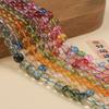 Shuiyun Joyería Vidrio Imitación Cristal Cuentas Redondas Amarillo Torre Cristal Amatista Cuentas Sueltas Accesorios Pulsera DIY Joyería