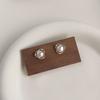 Brincos Personalizados de Pérolas de Água Doce Pequenas para Mulheres Elegantes Franceses Brincos Elegantes Moda de Nicho Joia de Orelha Simples para o Dia a Dia