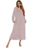 Amazon Navidad 2026 Pijamas Europeos y Americanos de Franela para Mujer Otoño e Invierno Nuevo de Manga Larga con Cremallera Bata de Noche Ropa de Casa