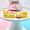Comida para jugar, linda animación de dibujos animados, pan, comida para jugar, adornos, casa de juegos de bricolaje, accesorios de juguete, comida para jugar al por mayor