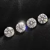 Aço de Titânio F136 Fundo de Tigela Pontiagudo Zircônia Cravejada com Garras 5A Titânio G23 Zircônia Cravejada com Garras Brincos de Lábio Piercing de Nariz Acessórios
