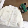 Casacos Infantis 2024 Nova Moda Acolchoado e Veludo Outono e Inverno Roupa de Algodão Curta Estilo Pequeno Fragrante Roupa Infantil para Exportação