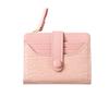 2025 Nueva Cartera para Mujer Estilo Coreano Retro Patrón de Cocodrilo Corta Casual Temperamento Ranuras Múltiples para Tarjetas Portatarjetas Portamonedas