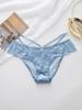 Ropa Interior de Encaje Soluble en Agua Nueva para Mujer Encaje Sexy Transpirable Doble Cinturón Triángulo Alta Elasticidad Malla de Satén