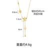 Collar de oro de arena de Vietnam tendencia retro flor de cinco puntas borla cadena de clavícula diseño de nicho femenino sensación para mucho tiempo no se desvanece joyería