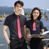 Novas Camisas de Manga Curta para Primavera e Verão para Mulheres, Roupa Formal para Entrevista, Camisas Azul Claro, Roupas de Trabalho de Verão para Homens, Camisas Sociais