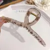 Pinza para el Cabello Grande de Gel Transparente de Color, Pinza Tiburón Simple para Moño en la Parte Trasera de la Cabeza, Pinza para Cola de Caballo, Accesorio para el Cabello, Estilo para Viajes Diarios