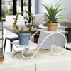 Soporte de flores de hierro forjado de varias capas, soporte de plantas verdes de pie, soporte decorativo para macetas de interior para sala de estar, soporte de flores para balcón para plantas en maceta, Hongzhi