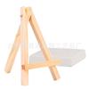 Navidad Acción de Gracias Regalo Decoración Manualidades Artesanías de Madera Mini Caballete Creativo Pintura al Óleo Lienzo Blanco