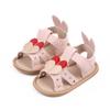 Verão novo bebê menina sandálias 0-12 meses sapatos de bebê sola de borracha não- deslizamento bebê sapatos da criança 2880