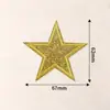 Parche Bordado de Estrella de Cinco Puntas con Lentejuelas de Colores Parche Bordado de Lentejuelas Autoadhesivo Accesorios de Ropa DIY Venta al por Mayor