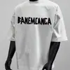 Camiseta de Manga Corta Suelta de Peso Pesado de Fábrica de Marca de Moda para Hombre Suministro en Vivo Cadena de Suministro Top Corto de Manga Corta de Primavera Verano con Letras