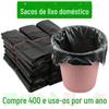 Saco de Lixo Preto Tipo Colete Médio e Grande Espessado Extra Espesso Portátil Doméstico Cozinha Plástico Saco de Lixo Atacado