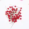 DIY Flor Artificial Feita à Mão Material Árvore de Natal Fruta Fruta Vermelha Flor Seca Flor Artificial Acessórios para Arranjo de Flores Adereços para Fotografia