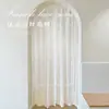 Velcro sin Clavos Encaje Gasa Blanca Retro Estilo Dormitorio Francés Ins Cortina de Puerta Divisoria para Niña Cortina de Gasa Arroz