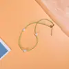 Colar Geométrico Colorido Vintage Estilo Menina Colar de Pérolas Coloridas com Contas Miçangas Corrente para Clavícula Colar Feminino