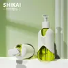 Botella Transparente con Dosificador de Gel Antibacterial 400ml Botella con Dosificador para Loción 500ml Botella para Champú Gel de Ducha Botella Recargable