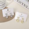 Nuevo Juego de Joyería Serie Geométrica de Amor Collar Aretes Pulsera Diseño de Alta Calidad Joyería Dulce de Lujo Ligero