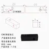 Conector de barra colectora de aluminio de tira larga de 4 orificios M4 M3 junta flexible acoplamiento puente marco junta adaptador de fijación de máquina