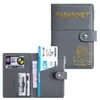 Nuevo producto exclusivamente para el comercio transfronterizo: Portapasaporte de alta gama para viajes de negocios con logo impreso personalizado, múltiples ranuras para tarjetas para documentos y boletos
