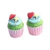 Nuevo llavero con pegatina para refrigerador de cupcakes de resina con comida grande, accesorios de bricolaje, mini adornos de cocina