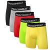 Calça de Compressão Fitness Cinco Pontos Ajustada Transfronteiriça Shorts Esportivos Masculinos Alta Elasticidade Secagem Rápida Treino Corrida Basquete Leggings