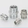 Conector de manguera hidráulica de alta presión, sello cónico métrico de 24 grados, fitting de unión con rosca externa doble-H serie 1C uso ligero/1D uso pesado