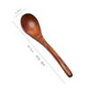 Cuchara de madera comercial mango largo cuchara para mezclar cuchara pequeña condimento alargada café nuez en polvo cuchara sopera miel cuchara para hielo cuchara de postre