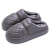 Pantuflas de Algodón Impermeables Jialiya para Hombre Otoño e Invierno 2025 Nuevo Terciopelo Espesado para Interior Hogar Antideslizantes Pantuflas de Algodón y Cuero para Mujer