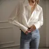 Camisa Blanca para Mujer con un Diseño Único, Nueva Elegante Blusa Plisada 2026, Elegante y a la Moda Top de Manga Larga
