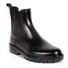 Botas de chuva femininas Chelsea curtas, botas de chuva femininas curvas e elásticas, antiderrapantes, impermeáveis e resistentes ao desgaste, botas de água