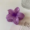 Presilha de Cabelo Flor de Frangipani Novo Acessório de Cabelo de Luxo para a Parte de Trás da Cabeça Rabo de Cavalo Parcial Presilha de Tubarão Grampo de Cabelo Adorno de Cabeça para Fotos na Praia