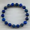 Pulseira de Lápis Lazúli Estilo Igual de Zhao Lusi, Pulseira Dupla de Lápis Lazúli Natural de Alto Padrão Estilo Igual de Xu Meiren