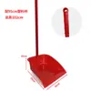 Recogedor de Plástico al por Mayor Pala Gruesa Recogedor de Polvo Hogareño Pala de Goma Recogedor Mango de Madera Maciza Manual Extra Grande Pala para Basura