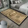Alfombrilla de Suelo Creativa de Dólares de Amazon Dibujo Animado Simulación de Billetes Manta Larga para Cama de Dormitorio Alfombrilla Personalizada para Puerta de Entrada Felpudo
