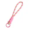 Cordón de cuentas DIY, tejido a mano con un nudo simple, adecuado para teléfonos móviles, porta-tarjetas de muñecas, mochilas, llaveros y correas de muñeca