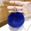 Estilo coreano felpa imitación bola de pelo de conejo perezoso llavero colgante para coche llavero para bolsa adornos estudiante pequeño regalo al por mayor