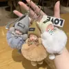 Pelota de Pelo Felpa Lindo Muñeco Dormilón Llavero Colgante Nuevo Colgante de Muñeco Regalo de Pareja Accesorios de Bolsa para Mujer