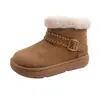 Botas de Neve com Solado Grosso Femininas 2026 Inverno Novo Versátil Plus Veludo Engrossado Quente Sapatos Grandes de Algodão Nordeste Botas de Neve Peludas