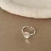 Anillo Abierto Redondo de Moda Estilo Coreano Estilo Ins, Lujo Ligero, Sensación de Alta Gama, Anillo Elegante y Único, Accesorio de Mano Minimalista de Nicho