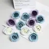 Flor de Simulación Cabezas de Flor de Rosa Chunxiang Cabezas de Flor de Rosa Pequeñas para DIY Rincón Pequeño Accesorios de Broche Decoración de Caja de Regalo para Fotografía
