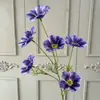 6 Cabezas de Flor Gesang Flores Artificiales para Salón de Bodas Arreglo Floral Estilo Monet Decoración Suave Arreglo Floral Fondo Arte Floral