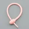 Cuerda de silicona brida de silicona cable de silicona extensible suave cordón para llavero material para colgante de bolsa de juguete de muñeca DIY
