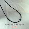 Collar con cabeza de gato adorable de plata de ley 925 para mujer, nuevo diseño de nicho de estilo moderno INS 2023, cadena de clavícula de alta calidad.