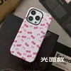 Funda Popular de Cereza con Lazo para iPhone 14 Pro al por Mayor Funda de Doble Capa Anticaídas Iphone18Pm