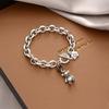 Pulsera de Moda para Hombre Pulsera de Diseño de Alta Gama de Lujo Ligero Nicho Pulsera Simple Celebridad de Internet Joyería de Mano Venta al por Mayor